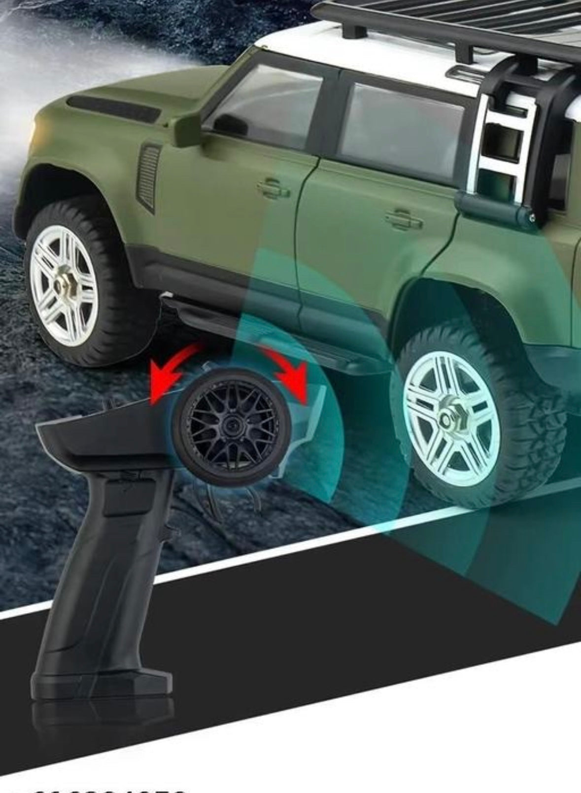 Defender toy Smoke Remote Control SUV Defender Car – High-Speed Off-Road RC Car with LED Lights & Smoke | USB Type-C Charging