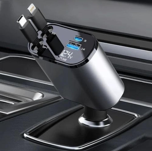 Retractable cable charger